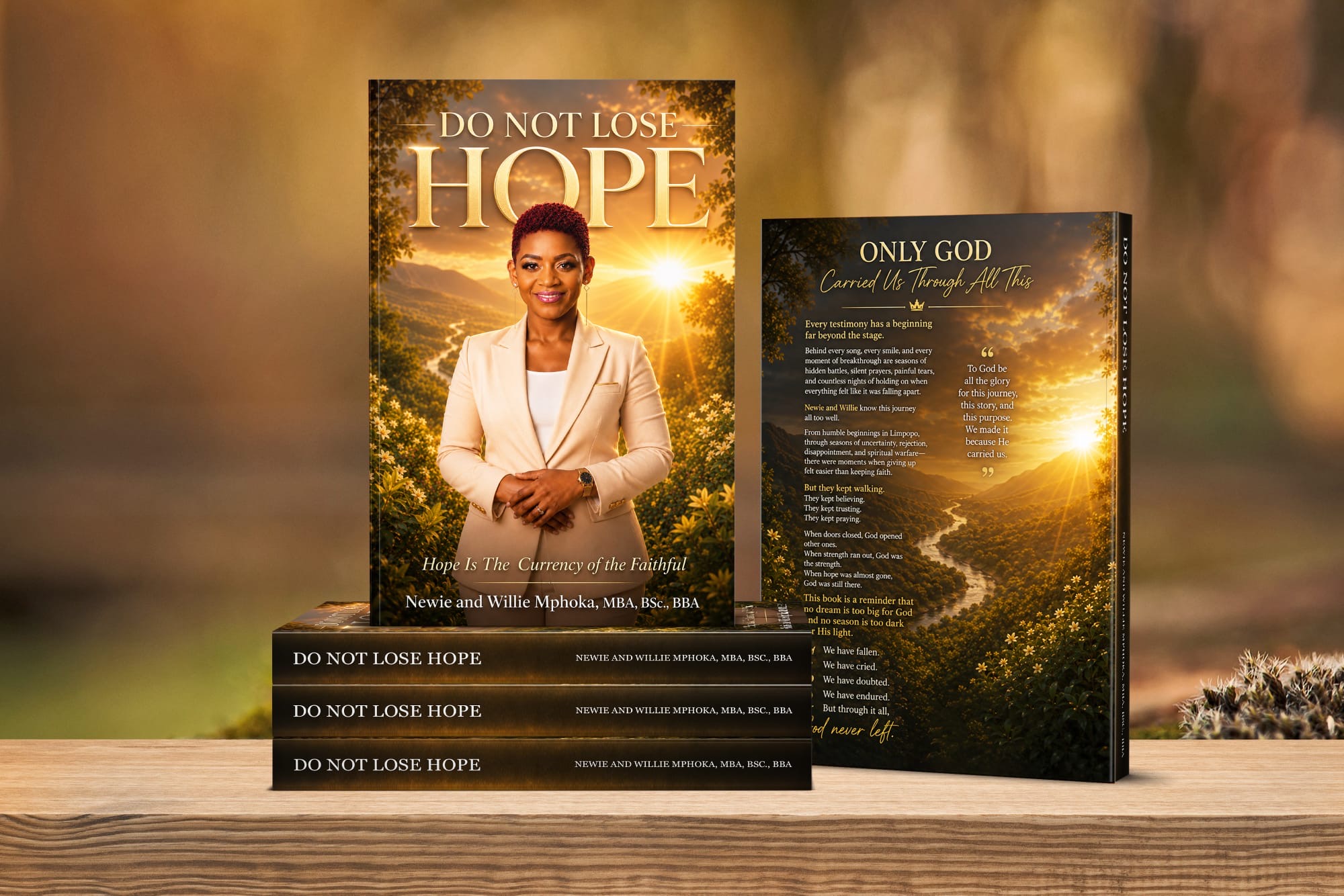 Do Not Lose Hope by Newie and Willie Mphoka, showing the front and back covers